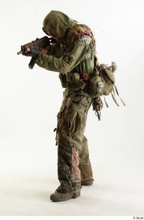  Photos John Hopkins Army Postapocalyptic Suit Poses aiming the gun standing whole body 0002.jpg